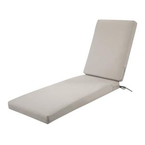 Classic Accessories Montvale Fadesafe Mushroom Patio Chaise Lounge Chair Cover
